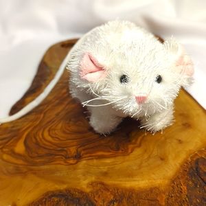 Ganz Webkinz Lil’Kinz White Mouse 6" Realistic Stuffed Animal Plush - No Code